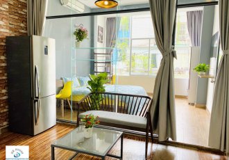 Serviced apartment for rent on Tan Cang street in Binh Thanh district with 1 bedroom and loft balcony ID 605 part 8